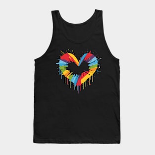 LGBT Heart, pride month, minimalistic, queer Tank Top